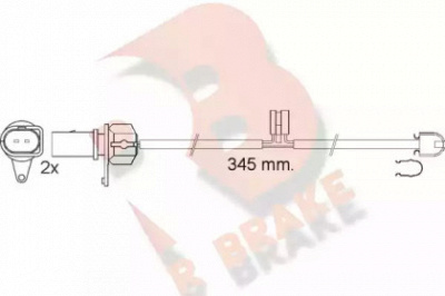 R BRAKE 610544rb -  Сигнализатор, износ тормозных колодок